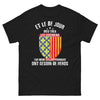 T-shirt Lozériens noir - 8e jour: dieux créa les Lozériens