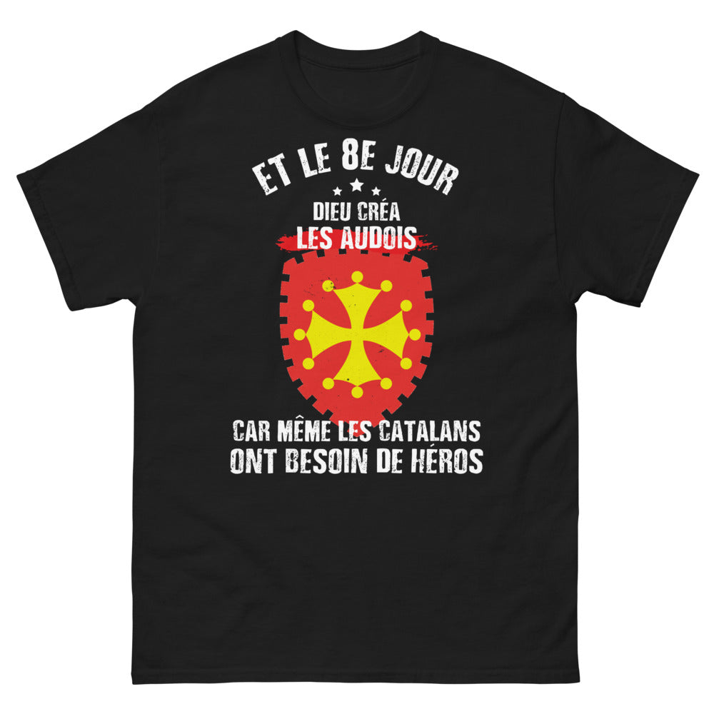 T-shirt Audois noir - Dieu créa les Audois