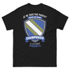 T-shirt Champenois noir - Je ne suis pas parfait… et c’est presque pareil