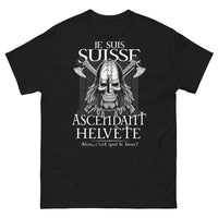 Thumbnail for T-shirt Suisse noir - Je suis Suisse ascendant Helvète