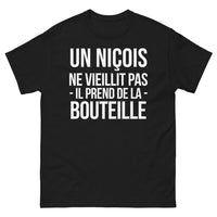 Thumbnail for T-shirt Un Niçois Ne Vieillit Pas, Prend de la Bouteille