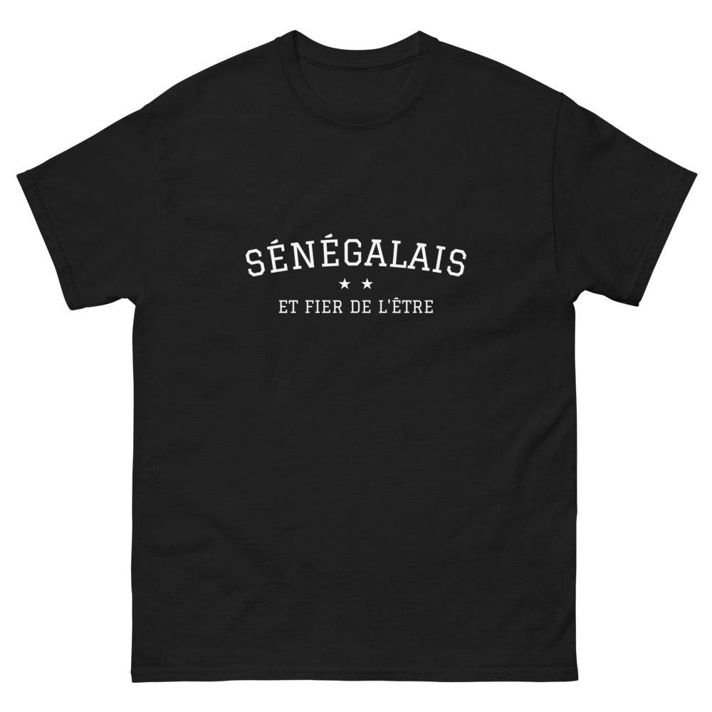 ET FIER DE L'ÊTRE Sénégalais - T-shirt noir