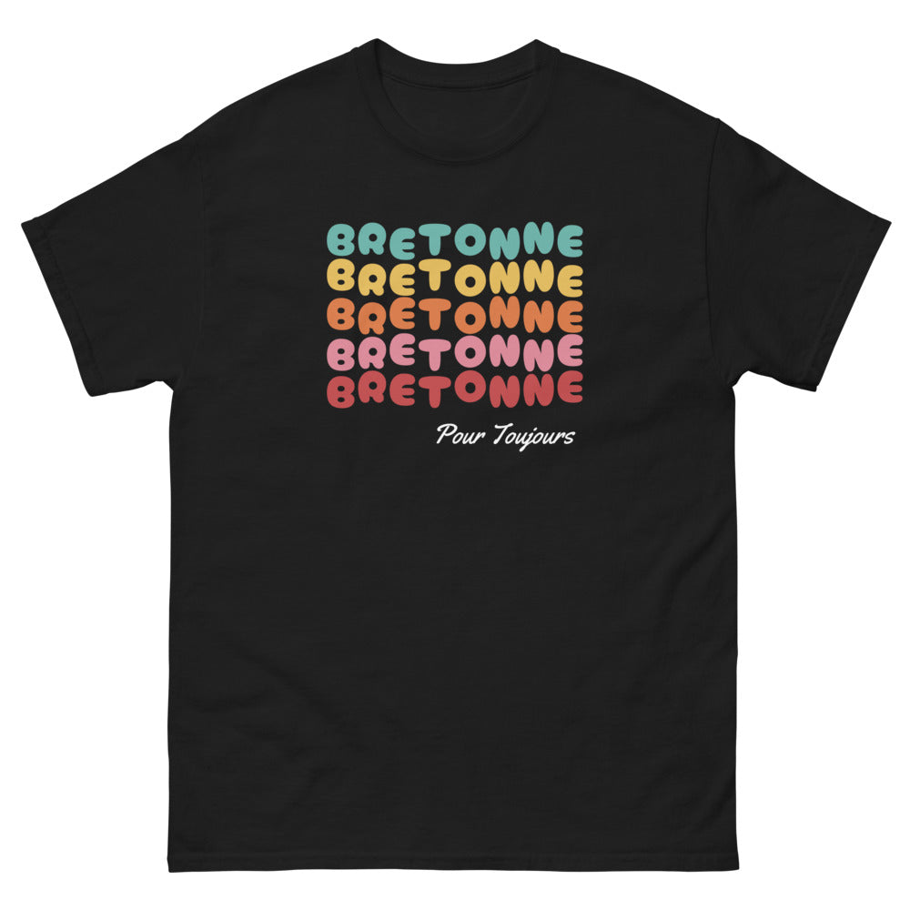 Pour Toujours Bretonne - T-shirt noir femme