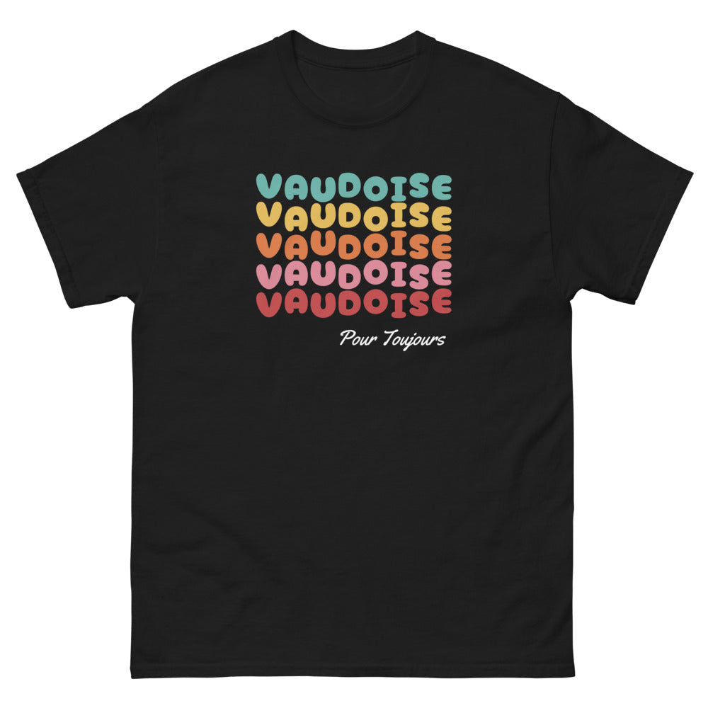 Pour Toujours Vaudoise - T-shirt noir femme