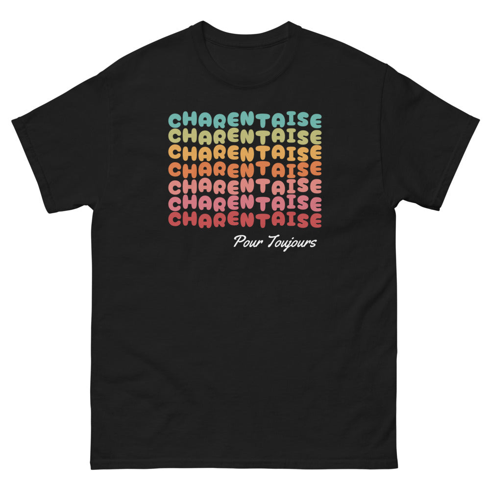 Pour Toujours Charentaise - T-shirt noir femme
