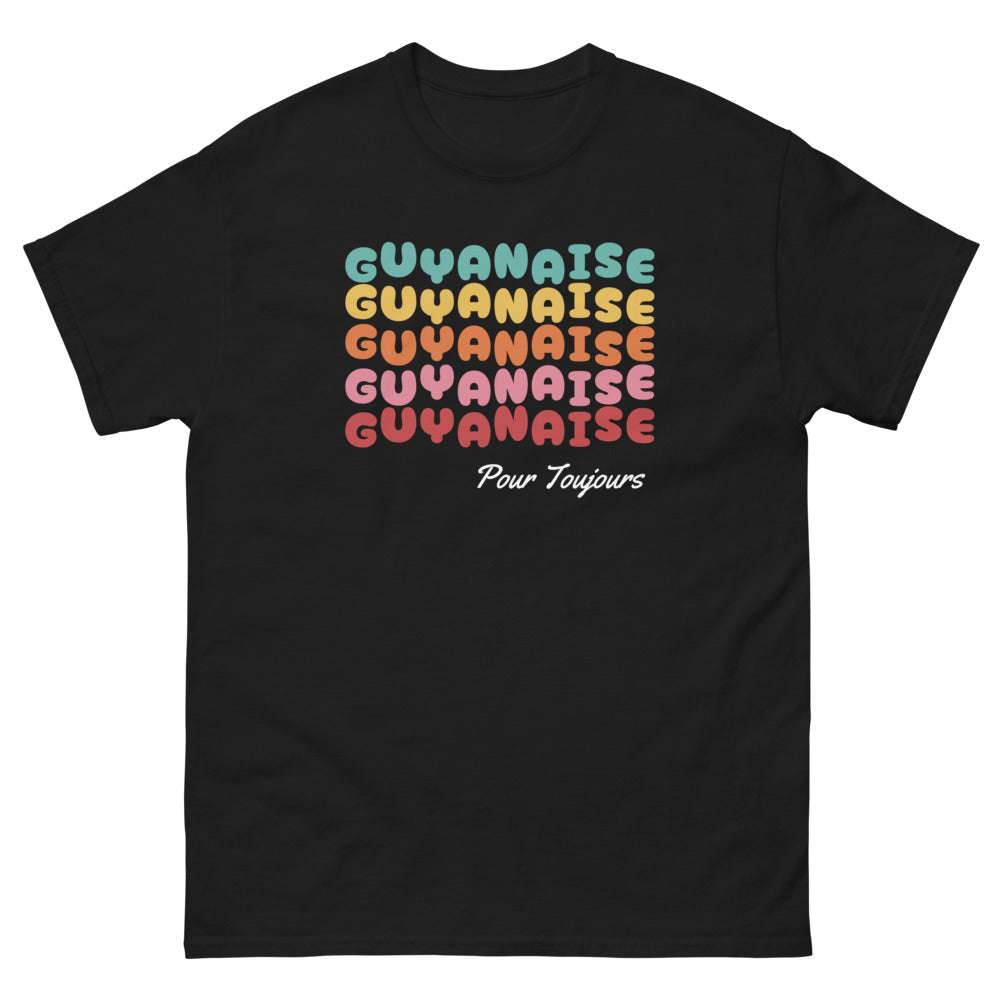 Pour Toujours Guyanaise - T-shirt noir femme