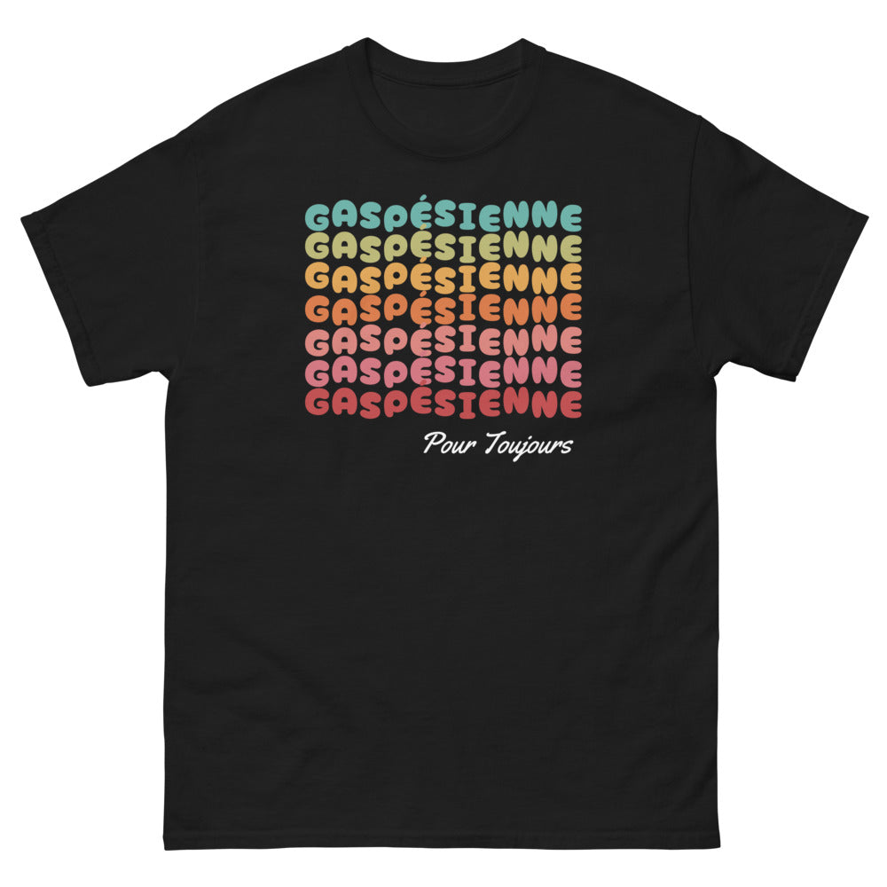Pour Toujours Gaspésienne - T-shirt noir femme