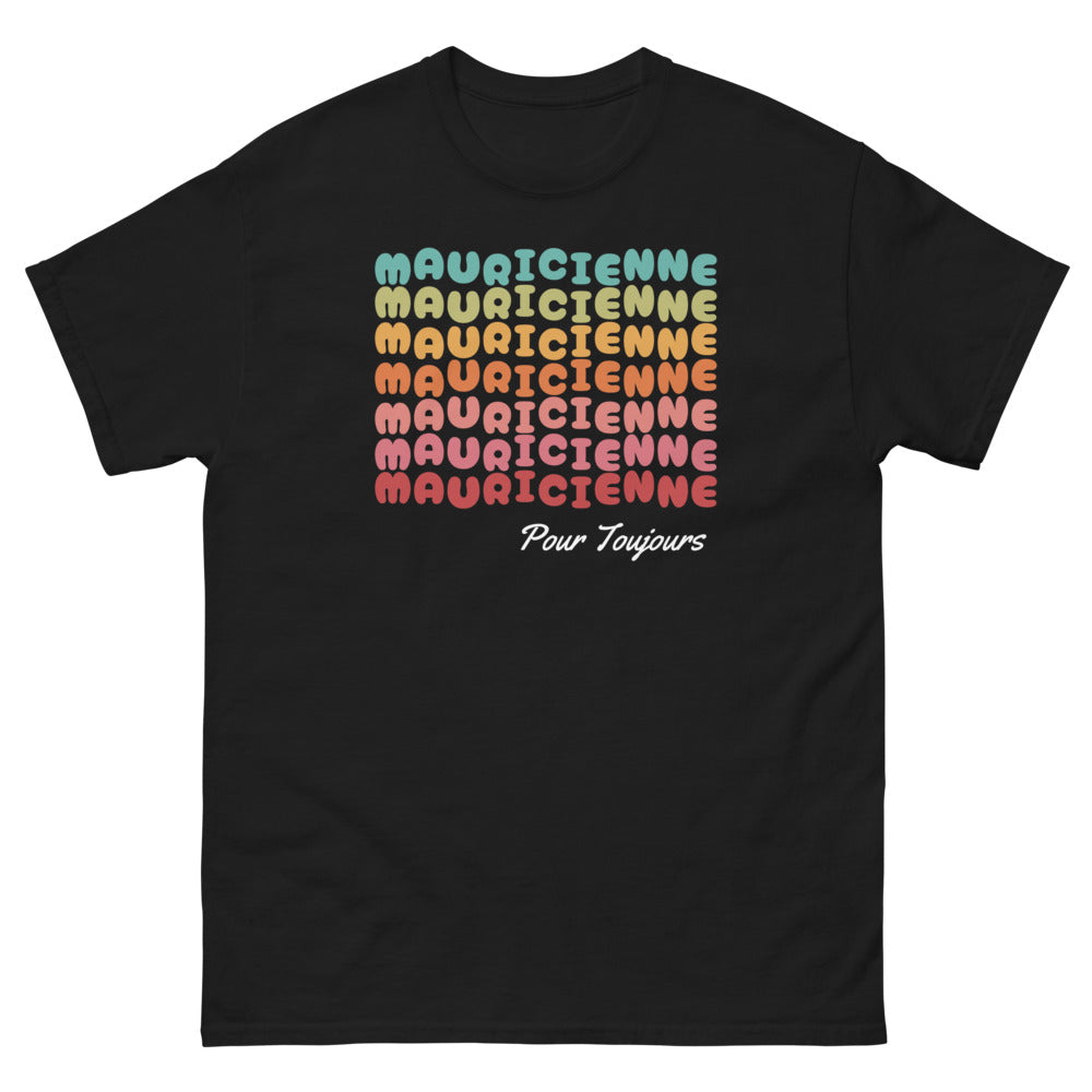 Pour Toujours Mauricienne - T-shirt noir femme