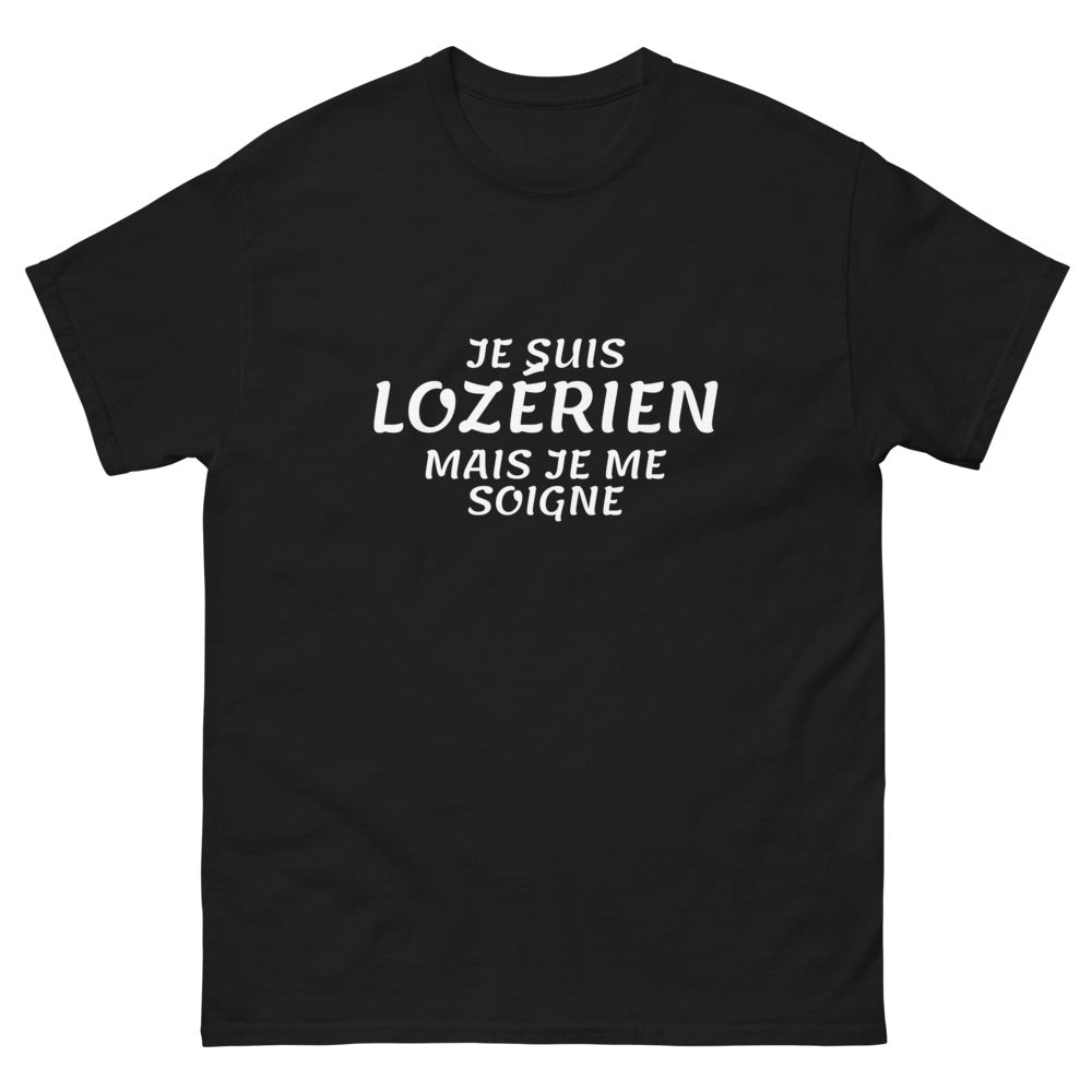Je suis Lozérien mais je me soigne - T-shirt noir