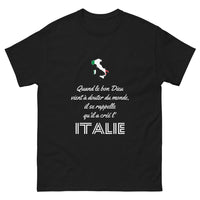 Thumbnail for Quand le bon Dieu doute, il se rappelle l'Italie - T-shirt noir