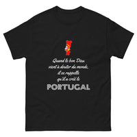Thumbnail for Quand le bon Dieu doute, il se rappelle le Portugal - T-shirt noir