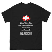 Thumbnail for Quand le bon Dieu doute, il se rappelle la Suisse - T-shirt noir