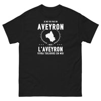 Thumbnail for T-shirt Je ne vis pas en Aveyron mais l'Aveyron vivra toujours en moi - T-shirt noir