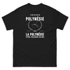 T-shirt Je ne vis pas en Polynésie mais la Polynésie vivra toujours en moi - T-shirt noir
