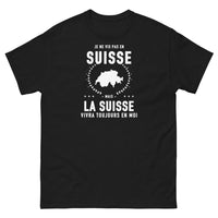 Thumbnail for T-shirt Je ne vis pas en Suisse mais la Suisse vivra toujours en moi - T-shirt noir
