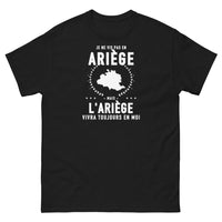 Thumbnail for T-shirt Je ne vis pas en Ariège mais l'Ariège vivra toujours en moi - T-shirt noir