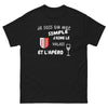 Je suis un mec simple, j'aime le Valais et l'apéro - T-shirt noir