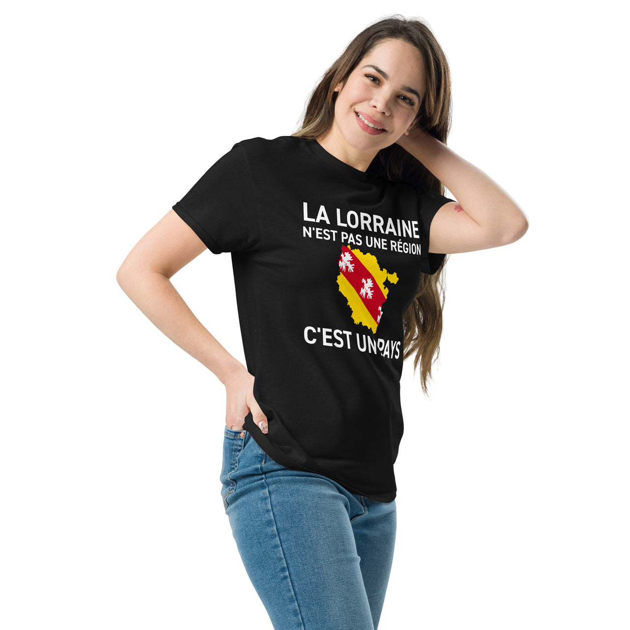 T-shirt Lorraine noir dos - La Lorraine n'est pas une région
