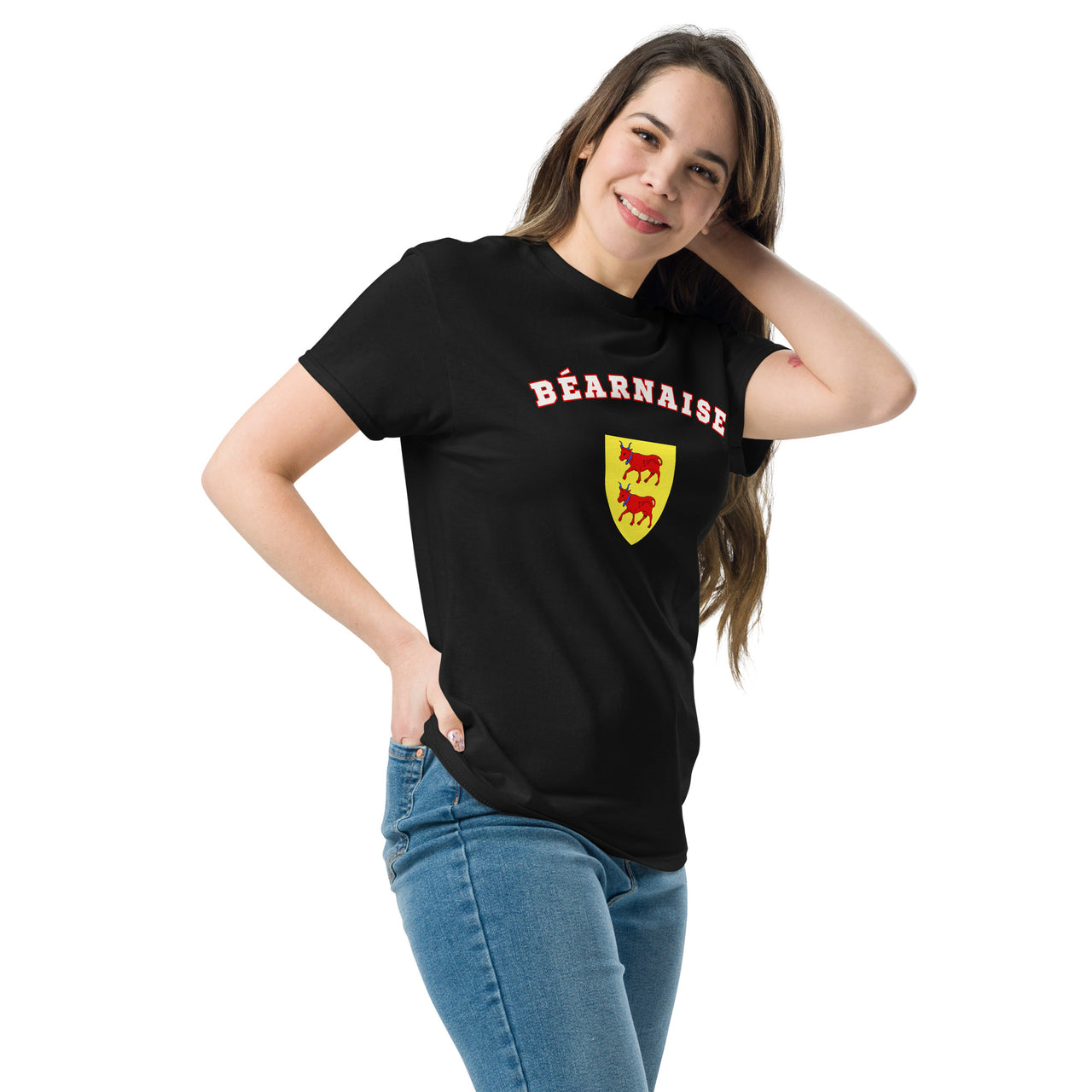 T-shirt Béarn bleu marine - Fierté universitaire en coton