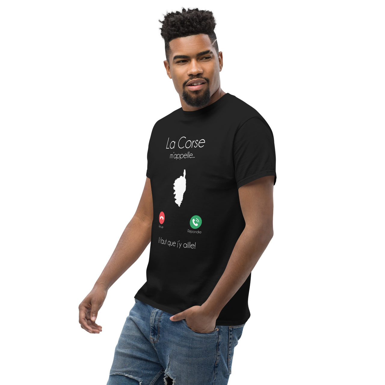 T-shirt Corse bordeaux dos - La fierté de l'île
