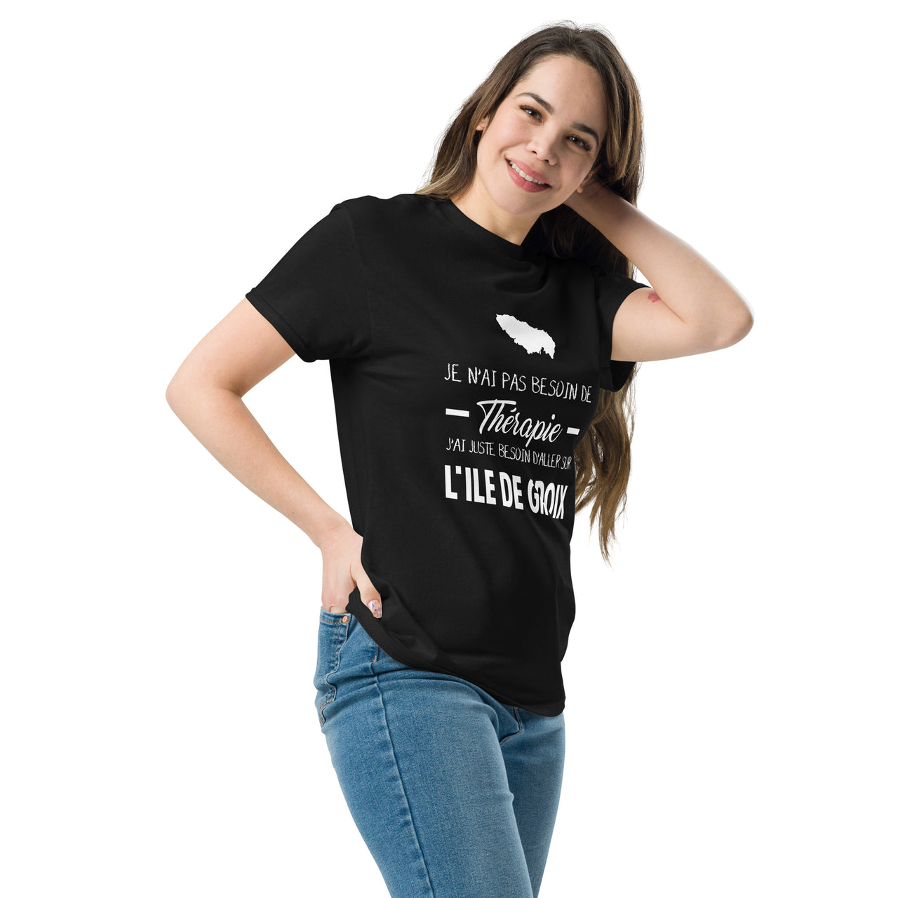 T-shirt Bretagne bordeaux dos - Je n’ai pas besoin de thérapie