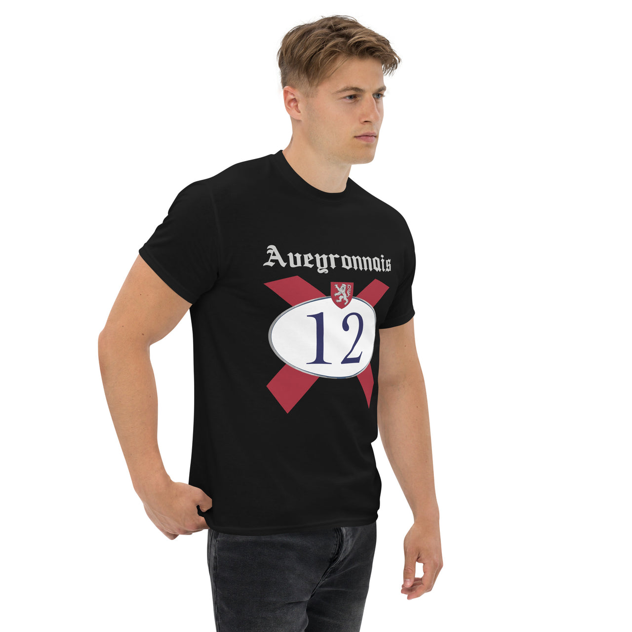 T-shirt Aveyron bleu marine - Pastiche bière humoristique