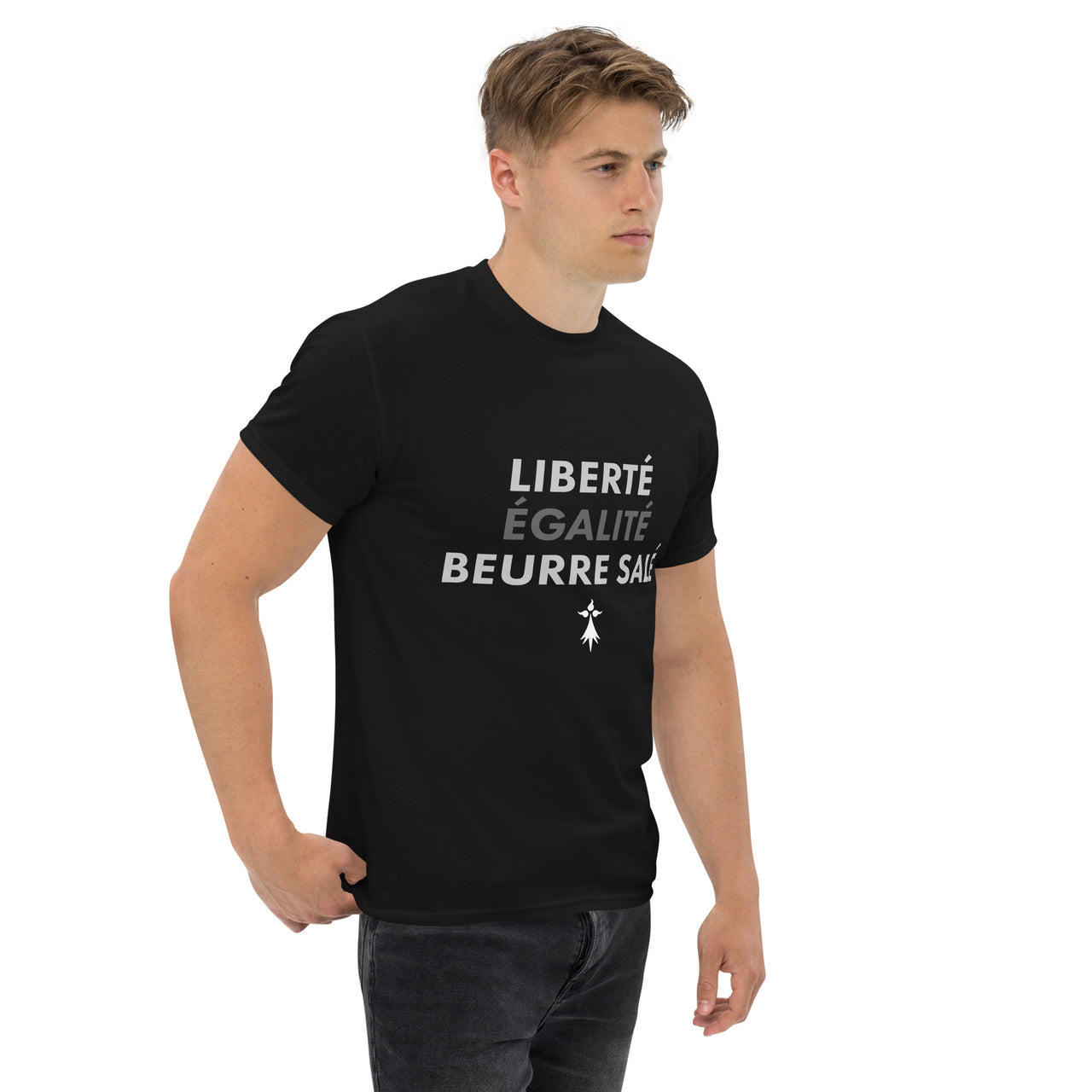 T-shirt Bretagne bleu marine - Liberté Égalité Beurre Salé