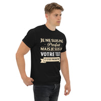 Thumbnail for T-shirt Je ne suis pas parfait nom de famille personnalisable