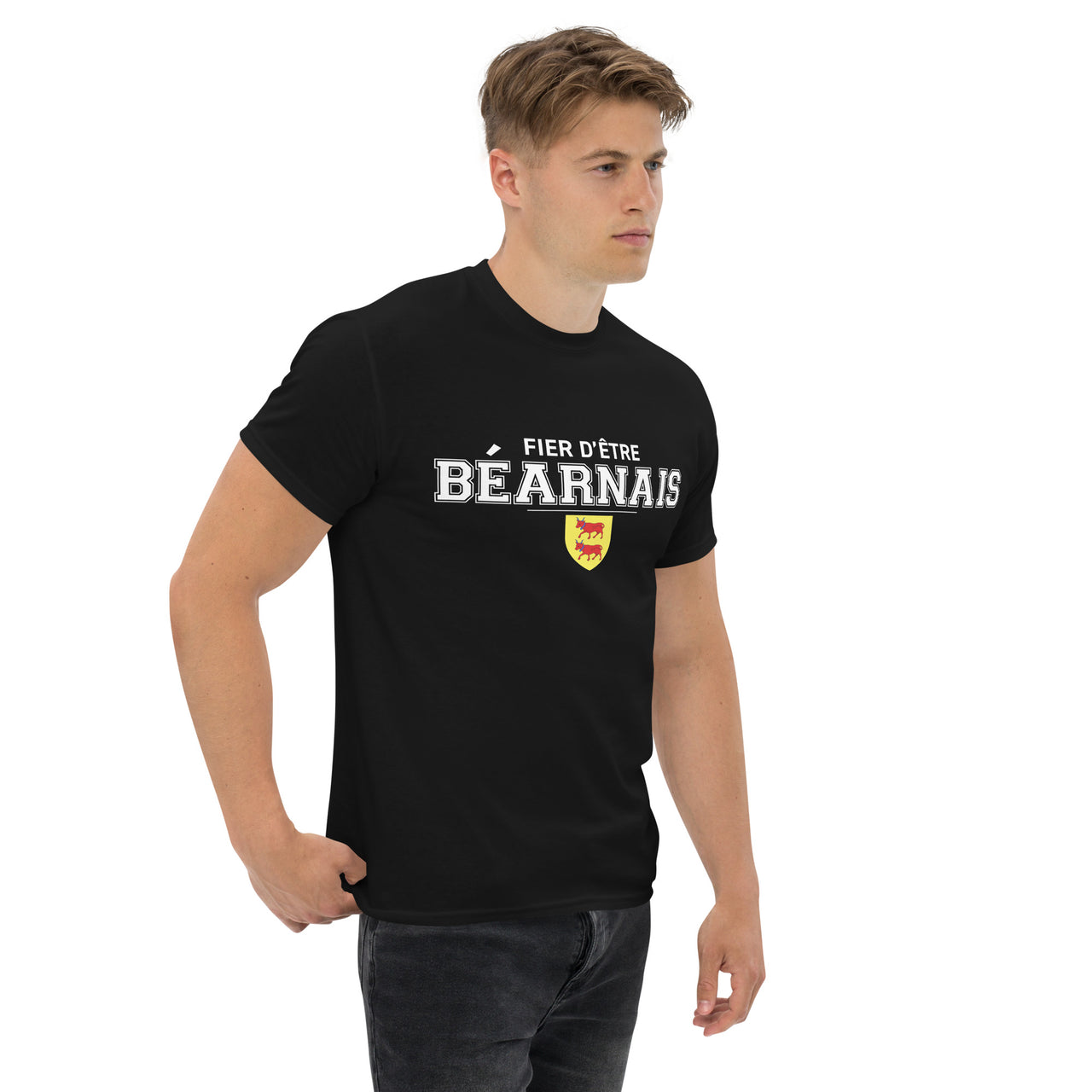 T-shirt Béarn bleu marine - Fier d'être béarnais