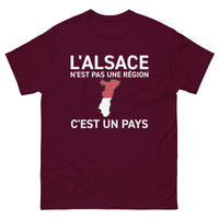 Thumbnail for T-shirt Alsace bordeaux dos - L'Alsace n'est pas une région, c'est un pays