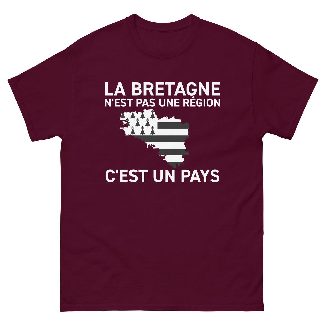 T-shirt Bretagne noir dos - La Bretagne n'est pas une région