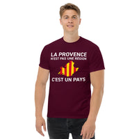 Thumbnail for T-shirt Provence noir dos - La Provence n'est pas une région