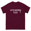T-shirt Échecs bordeaux - Je te materai dans le couloir