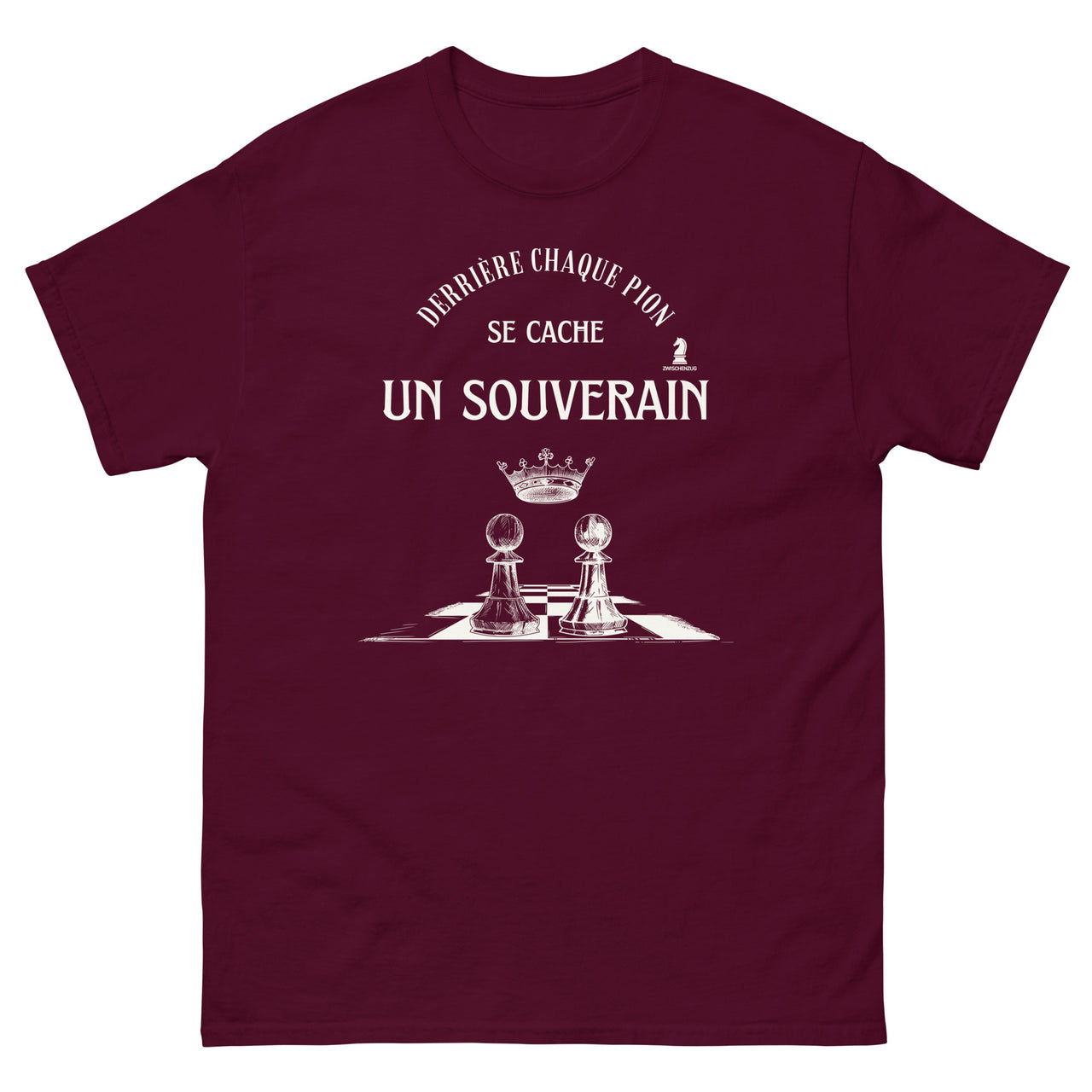 T-shirt classique - Échec Cadeau - Derrière chaque pion - Zwischenzug