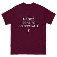 Thumbnail for T-shirt Bretagne bordeaux dos - Liberté Égalité Beurre Salé