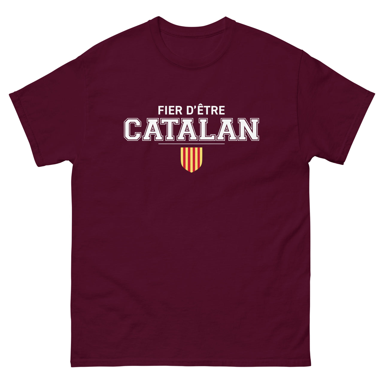 T-shirt Catalan bleu marine - Fier d'être Catalan face