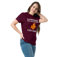 Thumbnail for T-shirt Provence bordeaux dos - La Provence n'est pas une région