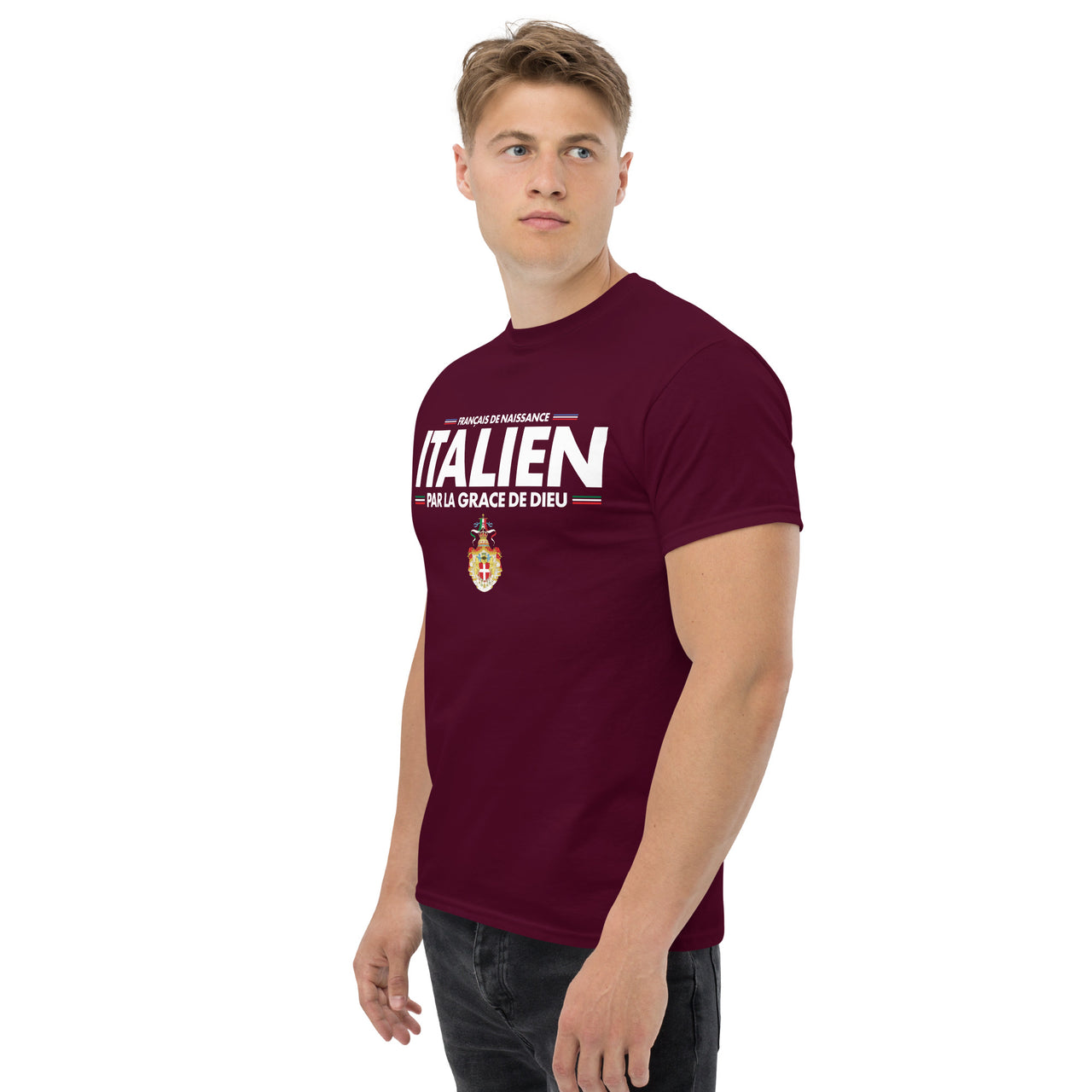 T-shirt Italie noir - Français de naissance