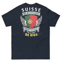 Thumbnail for T-shirt Suisse noir dos - Portugais par la grâce de Dieu