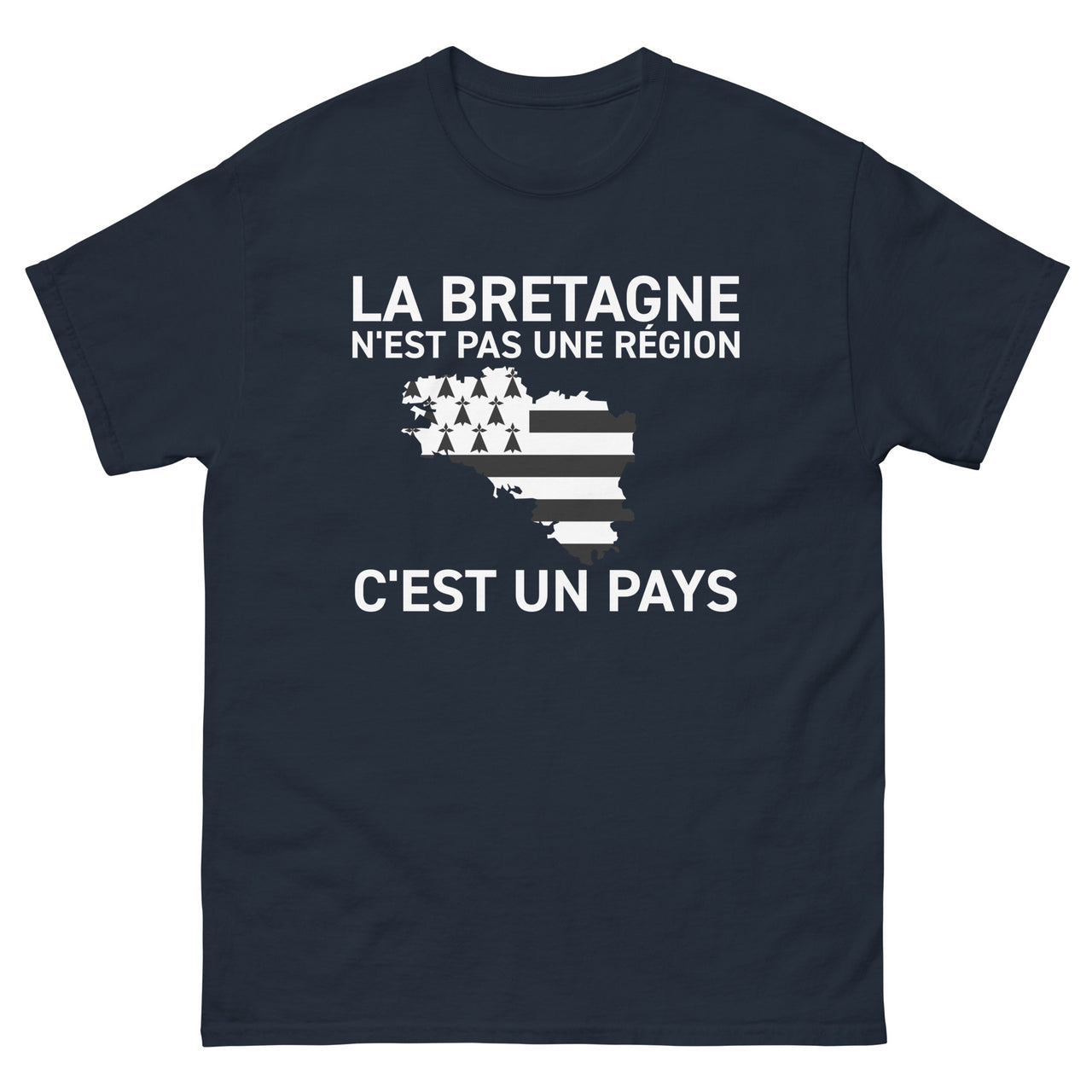 T-shirt Bretagne bleu marine dos - La Bretagne n'est pas une région