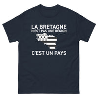 Thumbnail for T-shirt Bretagne bleu marine dos - La Bretagne n'est pas une région