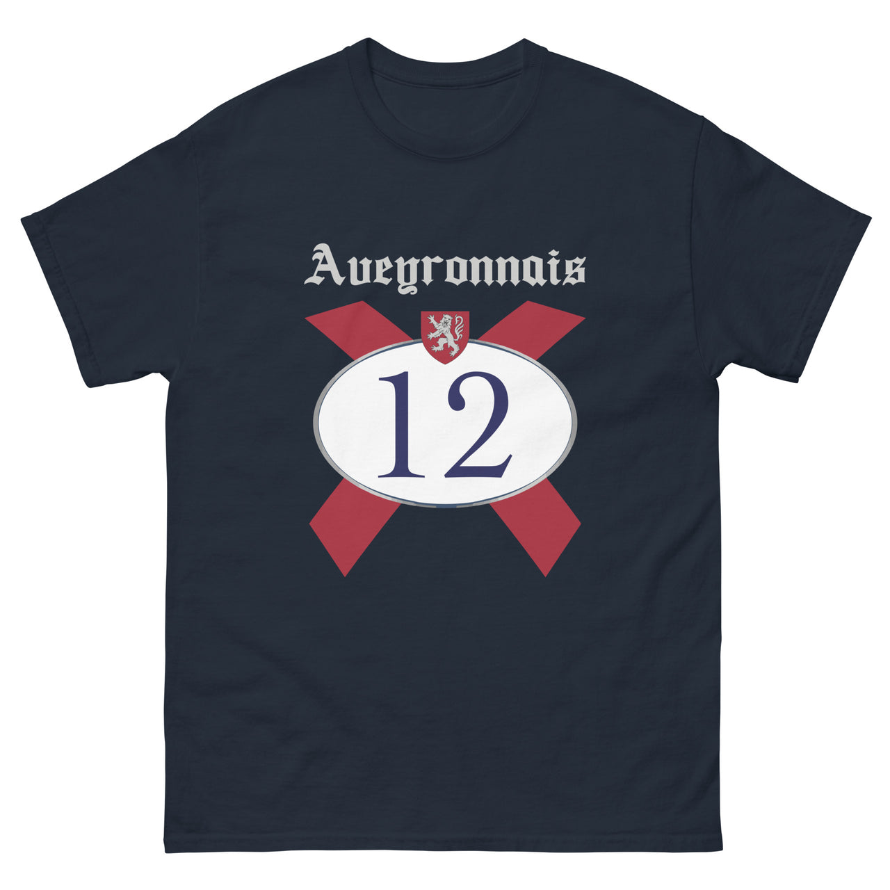 T-shirt Aveyron bleu marine dos - Pastiche bière humoristique