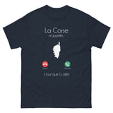 T-shirt La Corse m'appelle - cadeau souvenir Corsica Corse