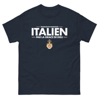 Thumbnail for T-shirt Italie bleu marine dos - Français de naissance
