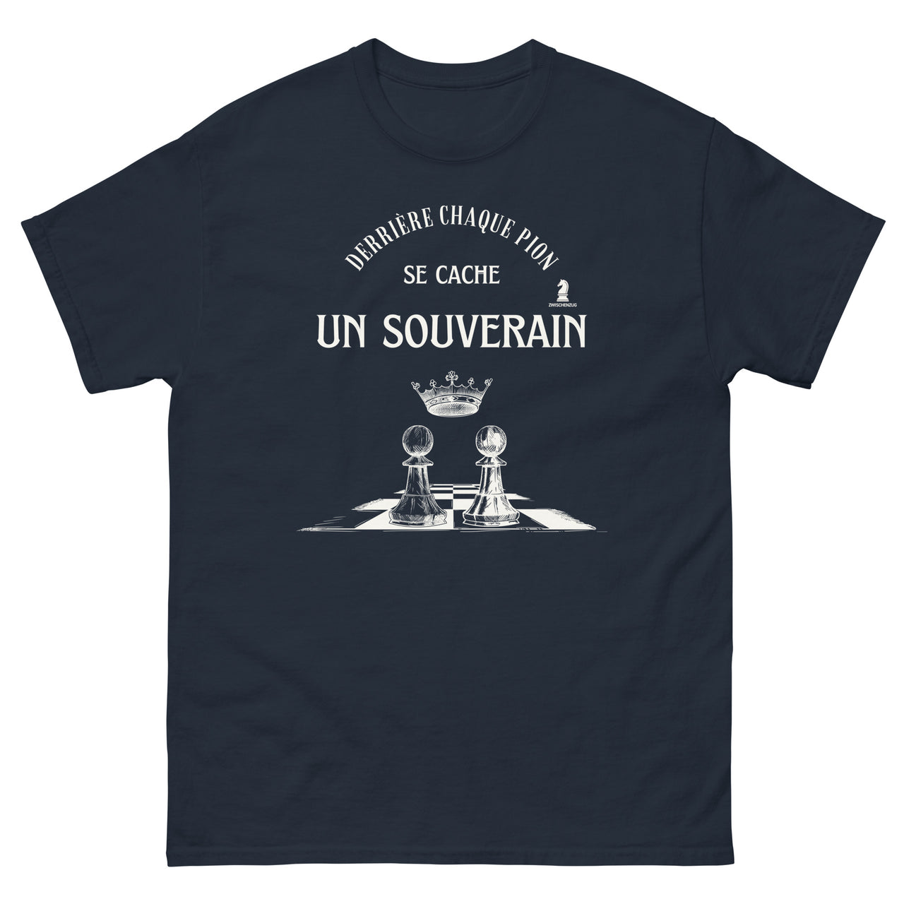 T-shirt classique - Échec Cadeau - Derrière chaque pion - Zwischenzug