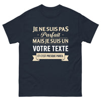 Thumbnail for T-shirt Je ne suis pas parfait nom de famille personnalisable