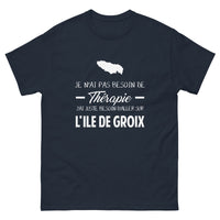 Thumbnail for T-shirt Bretagne bleu marine dos - Je n’ai pas besoin de thérapie