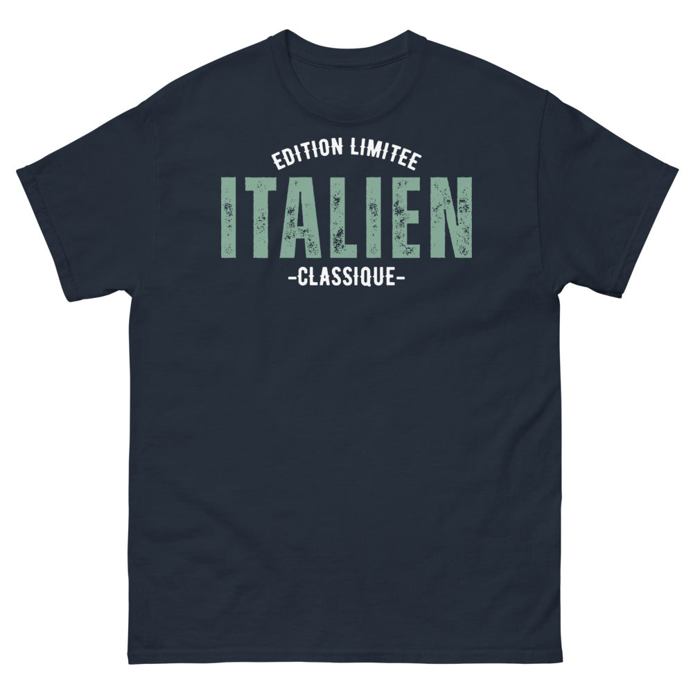 T-shirt Italie marine - Fun et fier, clin d'œil à la dolce vita