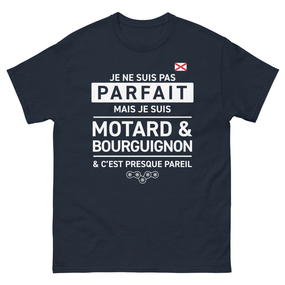 T-shirt Bourgogne marine - Presque parfait pour motard