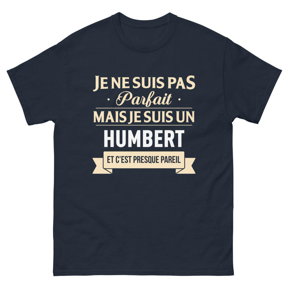 T-shirt humoristique bleu marine - Vous n'êtes peut-être pas parfait